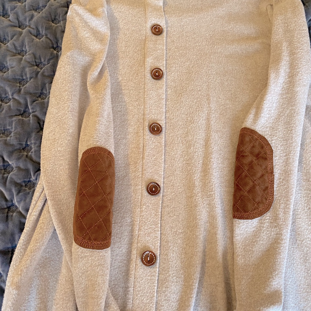 Button Down Maternity Sweater.